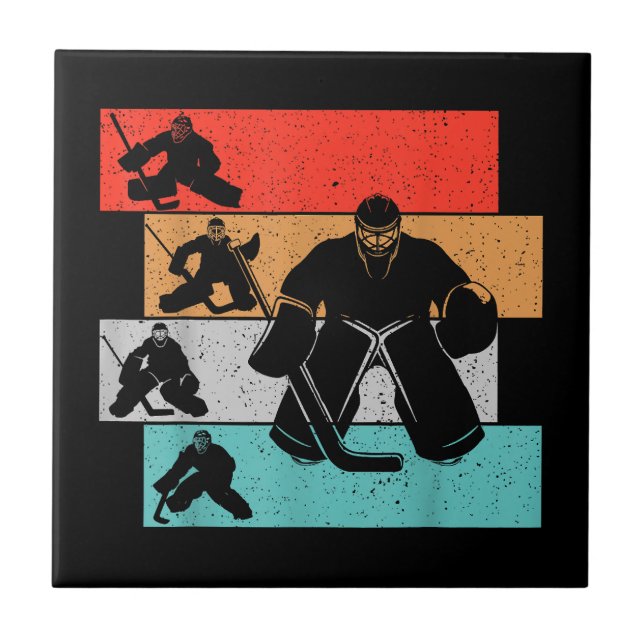 Carreau Joueur de hockey sur glace (Devant)