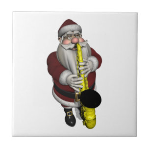 Carreau Joueur du Saxophone du Père Noël