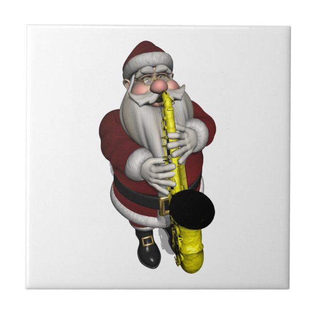 Carreau Joueur du Saxophone du Père Noël (Devant)