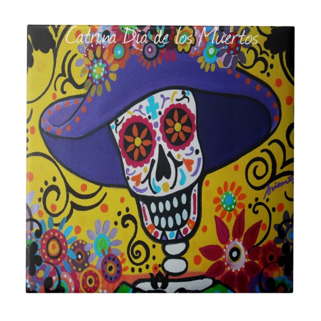 Carreau Jour d'Amiga Catrina des morts (Devant)