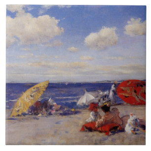 Carreau Jour d'été en bord de mer (Paysage de plage)