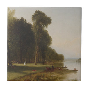 Carreau Jour d'été sur le lac Conesus