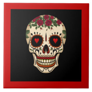 Carreau Jour du crâne mort de sucre