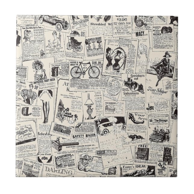 Carreau Journal vintage (Devant)