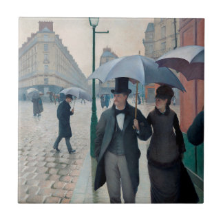 Carreau Journée de la Pluie de Paris par Gustave Caillebot