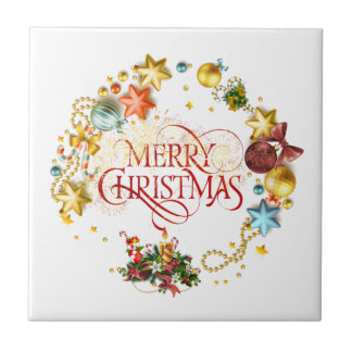 Carreau Joyeuse couronne de Noël