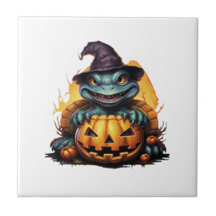 Carreau Joyeuse journée d'Halloween - T-Shirt classique dr