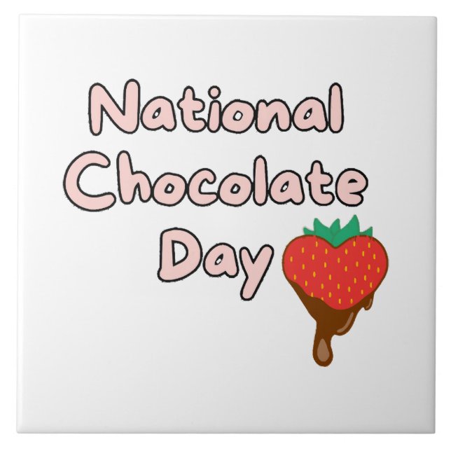 Carreau Joyeuse journée nationale du chocolat (Devant)
