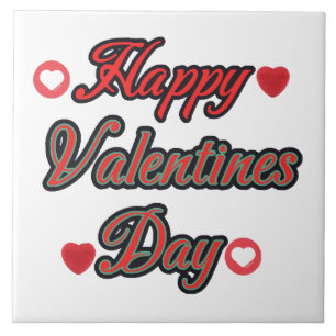 Carreau Joyeuse Saint-Valentin pour le cadeau