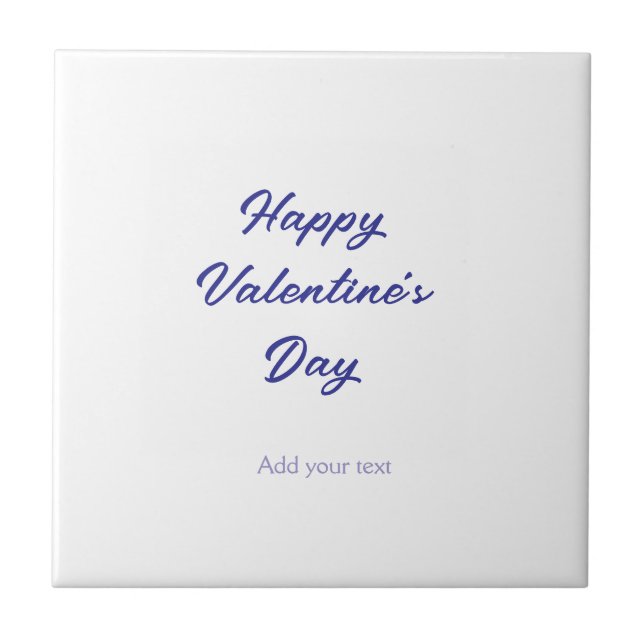 Carreau Joyeuse Saint-Valentin violet nom ajouter un messa (Devant)
