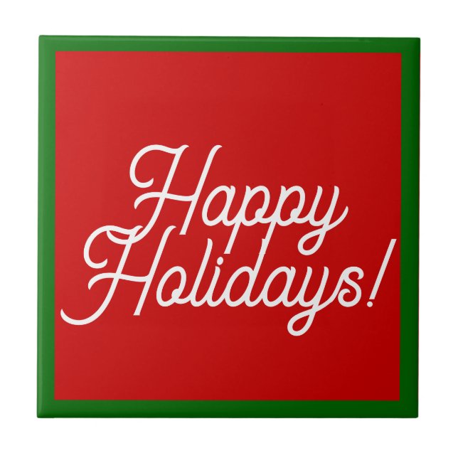 Carreau Joyeuses Vacances Carrelage céramique (Devant)