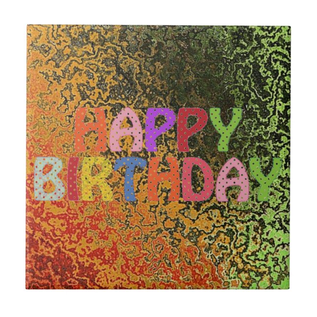 Carreau Joyeux anniversaire (Devant)