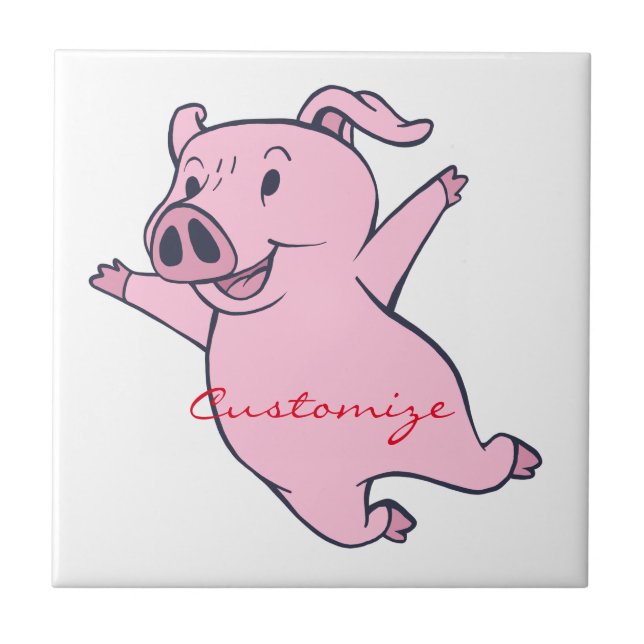 Carreau Joyeux Cochon rose Sauter Thunder_Cove (Devant)