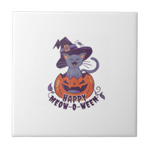 Carreau Joyeux Halloween Meowoween débardeur