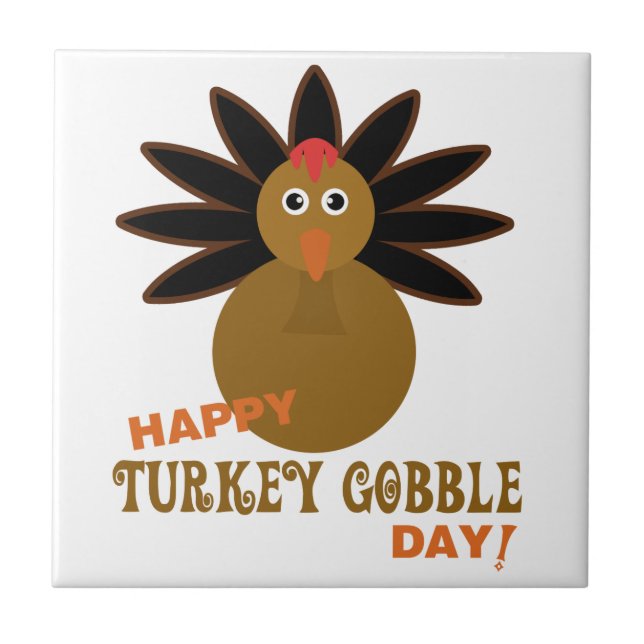 Carreau Joyeux Jour de la grogne turque Thanksgiving (Devant)
