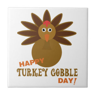 Carreau Joyeux Jour de la grogne turque Thanksgiving