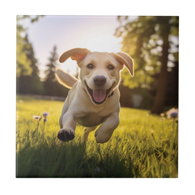 Carreau Joyeux Labrador Puppy Running (Devant)
