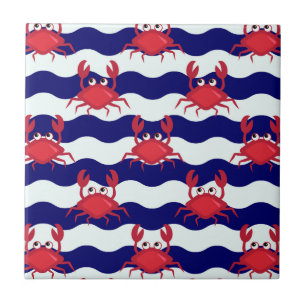 Carreau Joyeux Motif de crabes