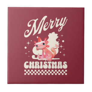 Carreau Joyeux Noël Axolotl Mignon Noël 