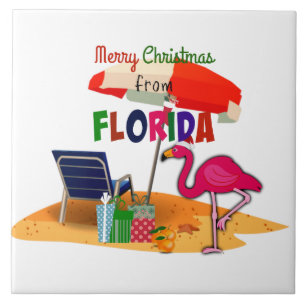 Carreau Joyeux Noël de Floride