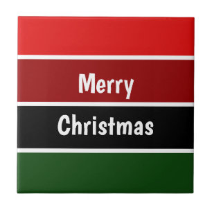 Carreau Joyeux Noël Rouge Et Vert