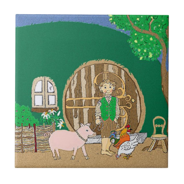 Carreau Joyeux personnage de livre d'imaginaire à la maiso (Devant)