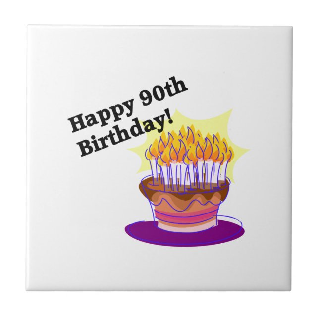 Carreau Joyeux quatre-vingt-dixième anniversaire ! (Devant)