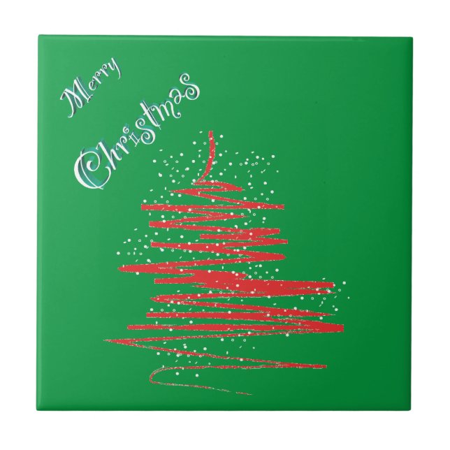 Carreau Joyeux sapin de Noël (Devant)