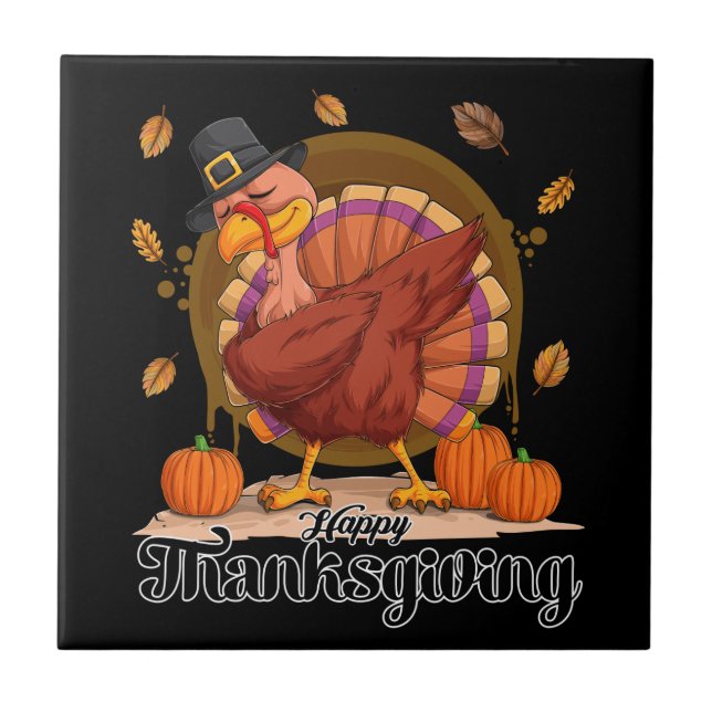 Carreau Joyeux Thanksgiving  (Devant)