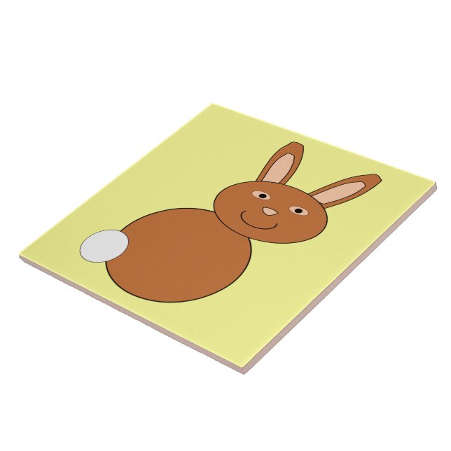Carreau Joyeux Tile de lapin de Pâques (Côté)