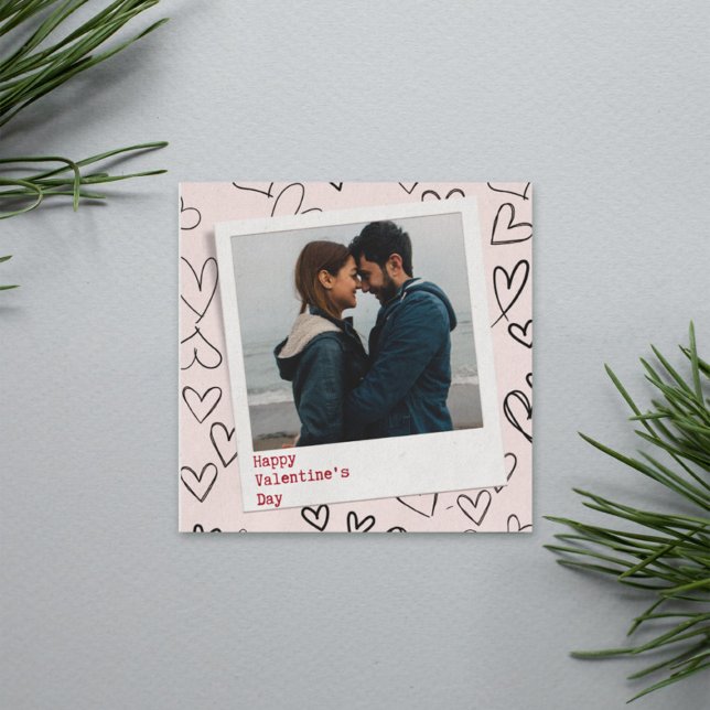 Carreau Joyeux Valentines Jour Moderne Design Romantique P (Créateur téléchargé)