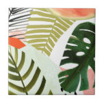 Carreau Jungle battre la végétation tropicale<br><div class="desc">Ce design de Jungle Beat présente différentes verdure tropicale dans différentes couleurs,  formes et tailles. | 133075GG</div>