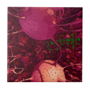 Carreau Jungle de fractale