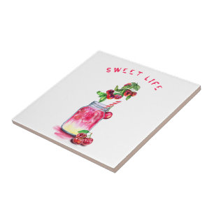 Carreau Jus de cerise Cool Boire Fruits Carrelage en céram