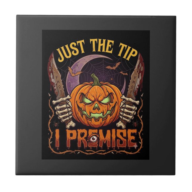 Carreau Juste l'extrémité prémisse Halloween Citrouille Co (Devant)