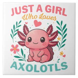 Carreau Juste une fille qui aime les axolotls