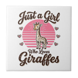 Carreau Juste une fille qui aime les girafes vintage shirt