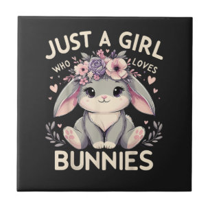 Carreau Juste Une Fille Qui Aime Les Lapins
