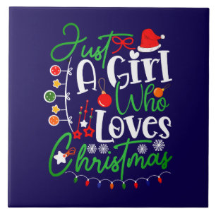Carreau Juste Une Fille Qui Aime Noël