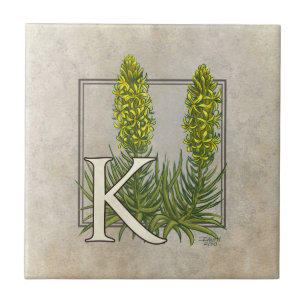 Carreau K pour King's Spear Floral Monogram Art