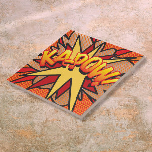 Carreau KA-POW Amusement Bande Dessinée Rétro Art Pop