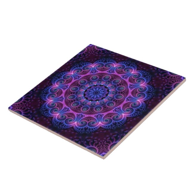 Carreau Kaleidoscope Apophyse Coeurs Mandala (Côté)