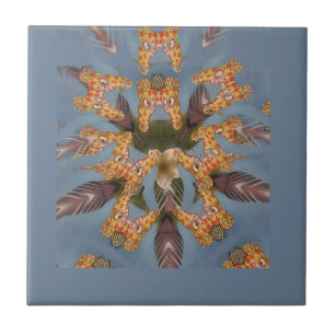 Carreau Kaleidoscope Giraffe Mandala : Safari Art Abstrait