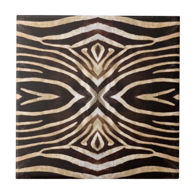 Carreau Kaleidoscope Zebra Fur Motif (Devant)