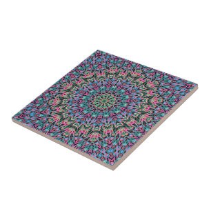Carreau Kaliedoscope marocain géométrique de style ornem