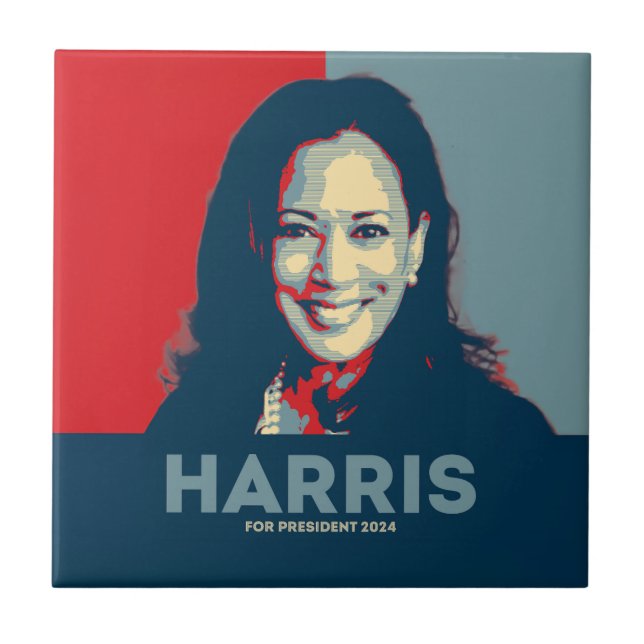 Carreau Kamala Harris pour le président 2024 - Hope (Devant)