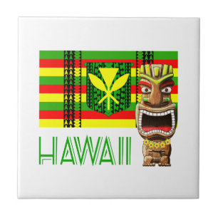 Carreau Kanaka tribal Maoli et Tiki