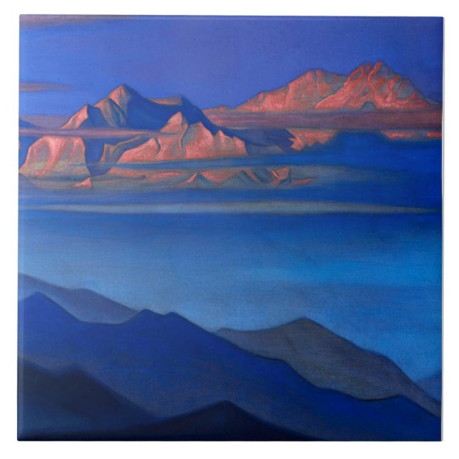 Carreau “Kanchenjunga” by Nicholas Roerick (Devant)