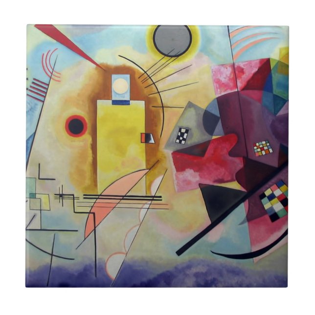 Carreau Kandinsky 1925/jaune/rouge/bleu/pixdezines (Devant)