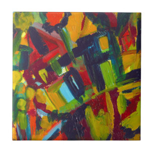 Carreau Kandinsky 304 Oeuvre Abstraite colorée